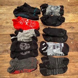10 pairs of gently used Pure Barre grippy socks